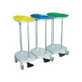 Afvalzakhouder trolley voetbediend - 3 zakken