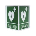 Dae-AED Dubbelzijdig Aluminium Bord 34x36 cm voor Defibrillators