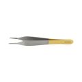 Gouden Adson Pincet 1x2 Tanden - 12 cm