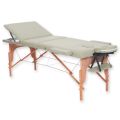 3-delige Houten Massagetafel (Crème)