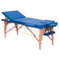 3-delige Houten Massagetafel (Blauw)
