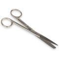 S/S Rechte schaar met riemclip - 14 cm