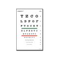 Snellen Optometric Chart - 3 m - 23x35.5 cm
