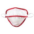 Mycroclean Herbruikbaar Chirurgisch Masker Voor Volwassenen - Bfe 99.8% (Wit+Rood, Volwassen)