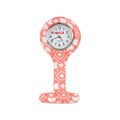 Silicone Verpleegster Horloge - Rond (Rood & Wit, Rond)