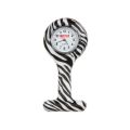 Silicone Verpleegster Horloge - Rond (Zebra, Rond)