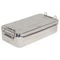 Roestvrijstalen doos met handvat (25x12.5x4.6 cm)
