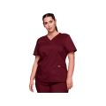 Cherokee Mock Wrap Top Revolution - Dames (Wijn, M, Vrouw)